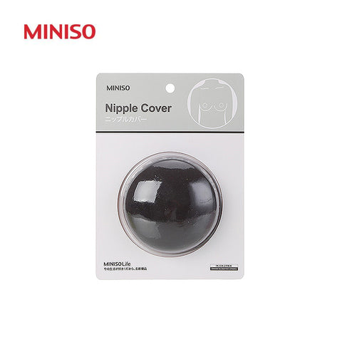 Miniso Round Fabric Nipple Cover 2 Pairs(Black)