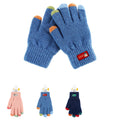 Colored Fingers Double-Layer Gloves for Kids