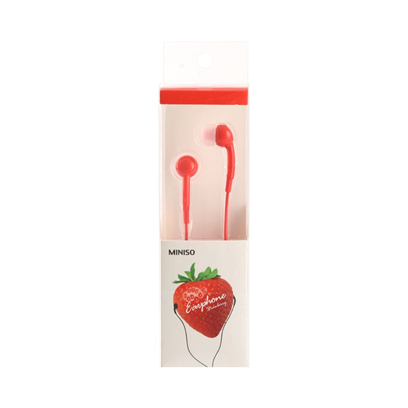 Fruit Series Strawberry Headphones (Red)