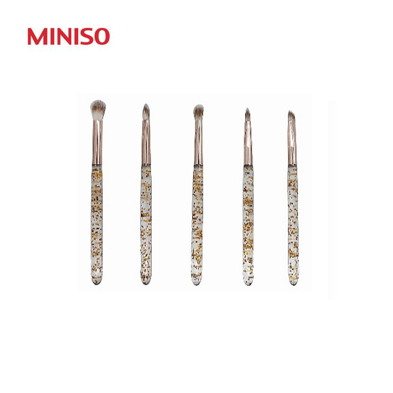 Miniso Makeup brush set Gold Miniso Pakistan