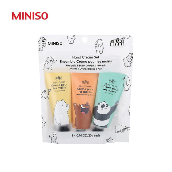 Miniso We Bare Bears Hand Cream Set