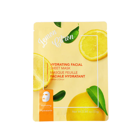 Pack Of 3 | Hydrating Facial Sheet Mask(Lemon)