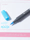Pack Of 3 | Water Soluble Double Headed Colored Pen (Blue)