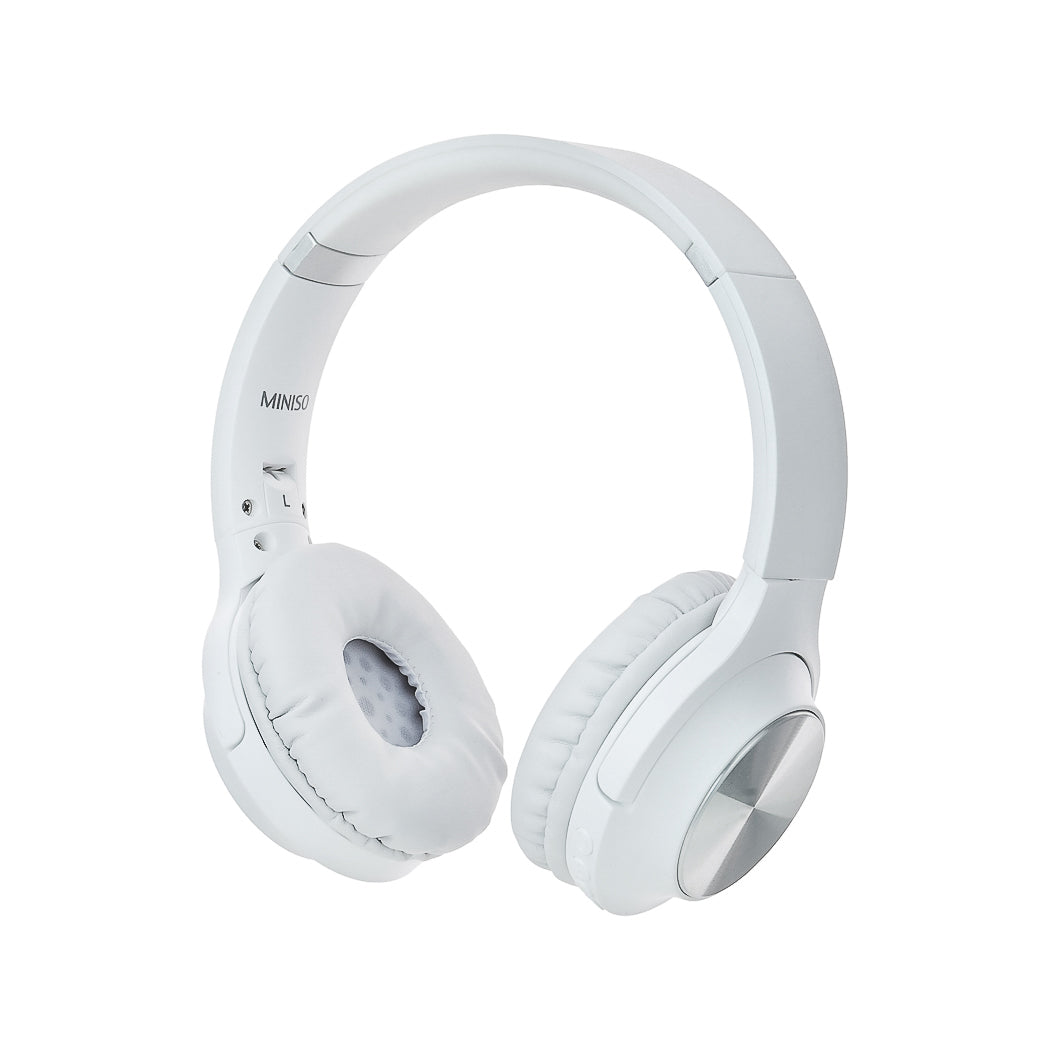 CD Patterned Wireless Headphones Model: TM-053(White) – Miniso Pakistan