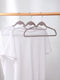 Double-position Flocking Clothes Hanger for Adult-3pcs (Gray)