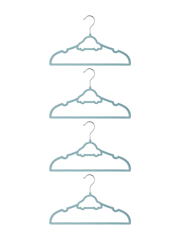 Flocking Clothes Hanger for Kids-4pcs (Little Car)