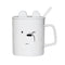 We Bare Bears Collection 4.0 Ceramic Mug with Cover and Spoon 360mL(Ice Bear)