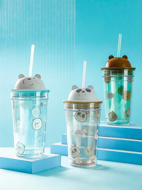 We Bare Bears Collection 4.0 Tumbler with Straw 440mL (Grizzly)