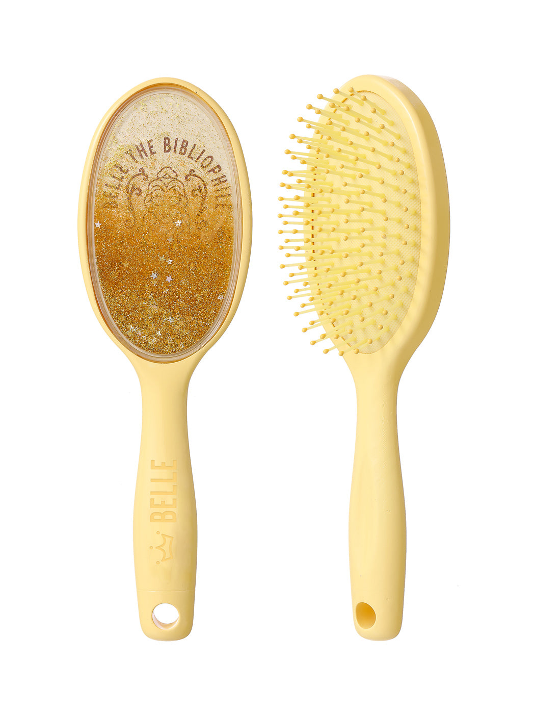Disney Princess Collection Oval Massaging Paddle Brush with Glitter Powder