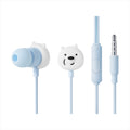 We Bare Bears Collection 4.0 In-ear Earphones with Storage Bag Model: 838＃(Blue)