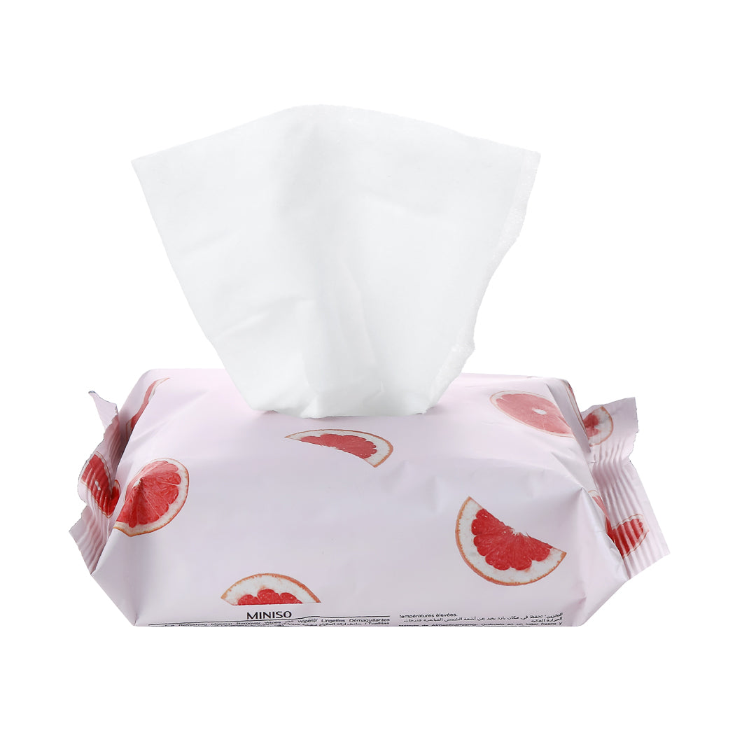 Grapefruit Refreshing Makeup Remover Wipes (25 Wipes)
