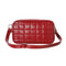 Square Lattice Pattern Crossbody Bag(Red)