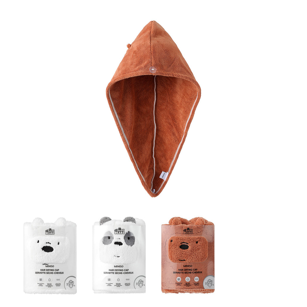 We Bare Bears Collection Hair Drying Cap Miniso Pakistan