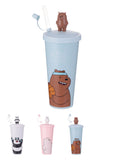 We Bare Bears - Water Bottle with Straw (Type A)