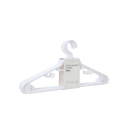 Cloth Hanger 5 Pack (White)