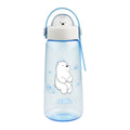 We Bare Bears Collection Plastic Cool Water Bottle with Decoration (600mL)(Ice Bear)