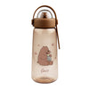 We Bare Bears Collection Plastic Cool Water Bottle with Decoration (600mL) (Grizz)