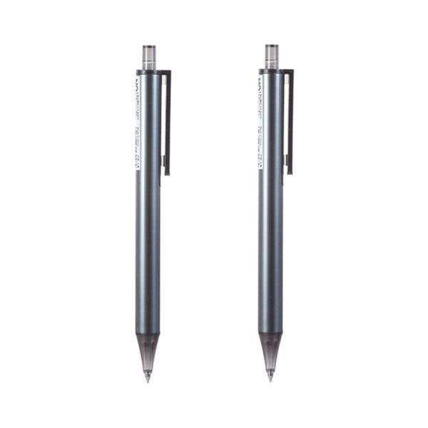 Simple Matte Gray Penholder  Gel Pen 0.5mm (Black)