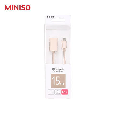 Micro Knitted OTG Cable - 2.1A (Gold)