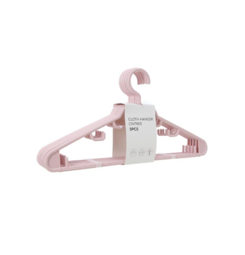 Cloth Hanger 5Pack PINK