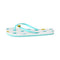 (Blue Smiley Face,39-40) Love and Peace Series Women's Flip Flops