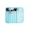 Makeup Brush Set, Pale Turquoise